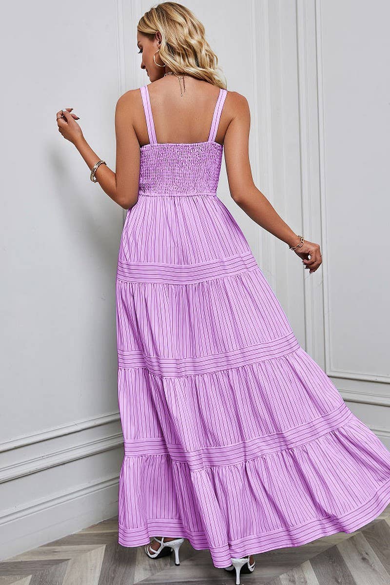 CWDMD1612_SLEEVELESS TANK TOP STRIPED MAXI DRESS - Image 6