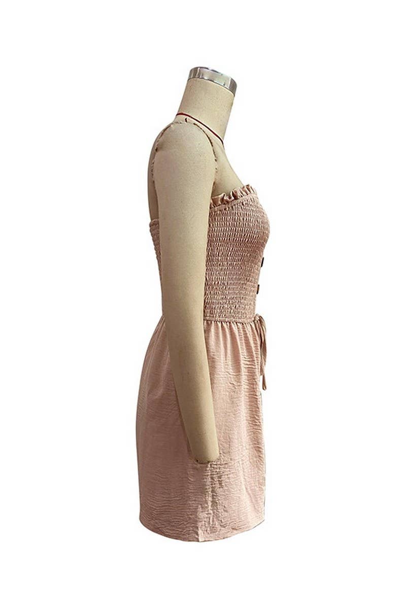 CWSJS0602_STRAPLESS ROMPER SHORTS JUMPSUIT - Image 10