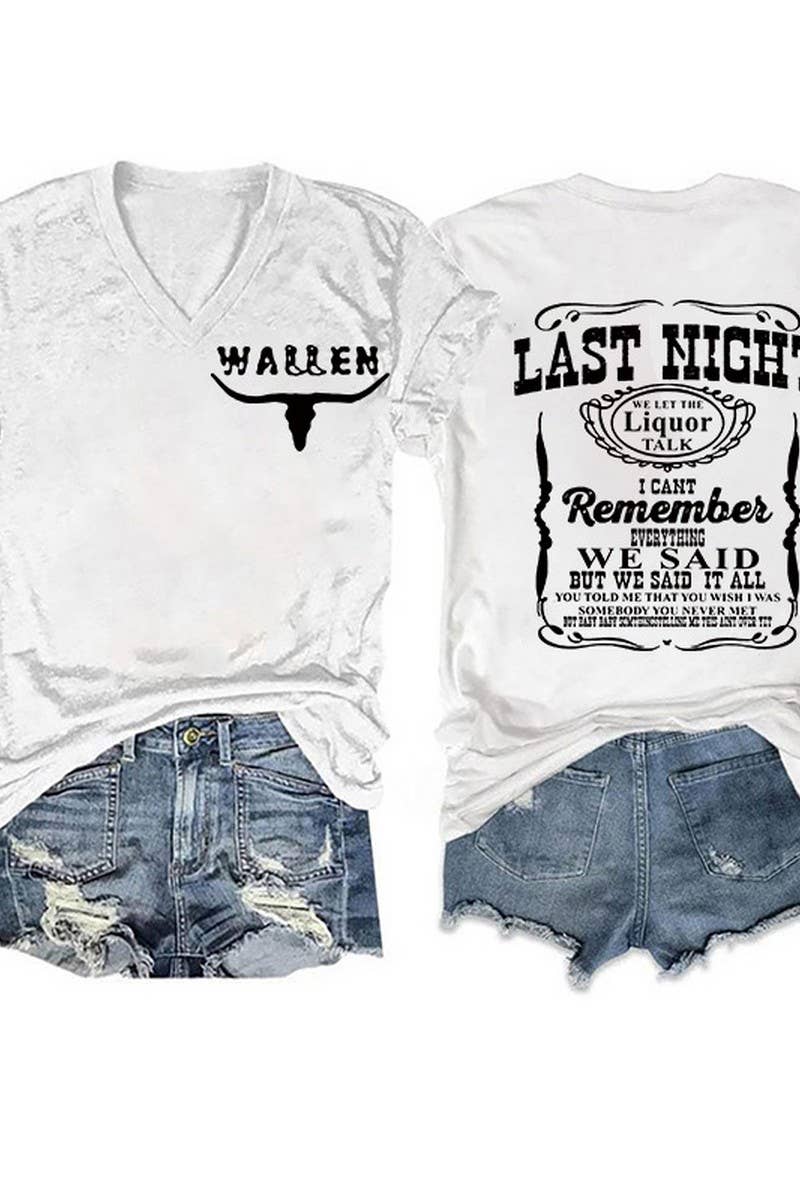 CWTTS1060_DOUBLE SIDED PRINTED V NECK SHORT SLEEVED T SHIRT - Image 7