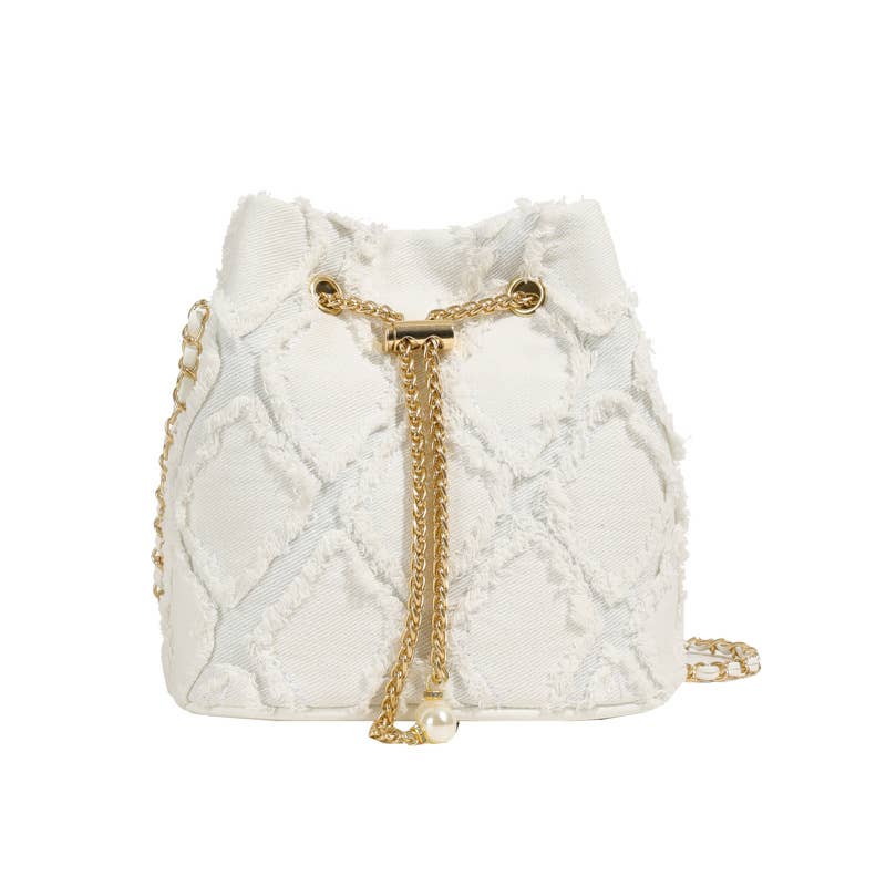 Denim fashionable crossbody bucket bag - Image 4