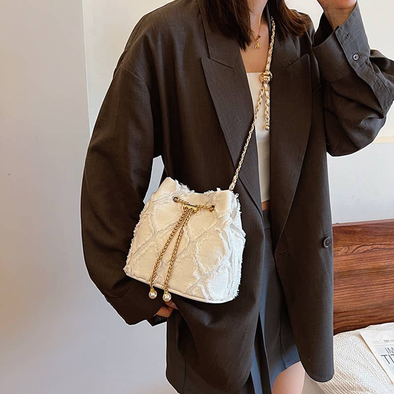 Denim fashionable crossbody bucket bag - Image 7