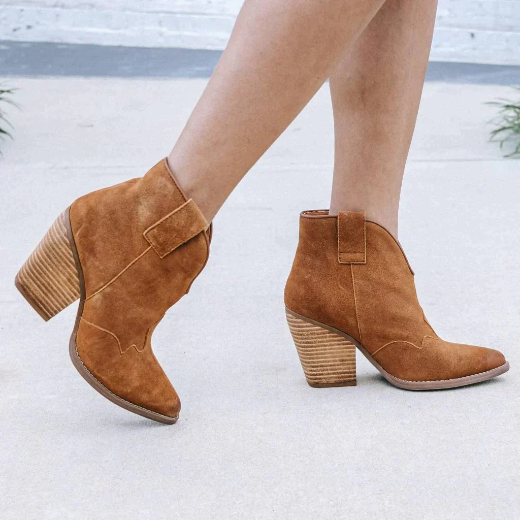 DINGO FLANNIE WHISKY LEATHER BOOTIE STYLE DI342BN