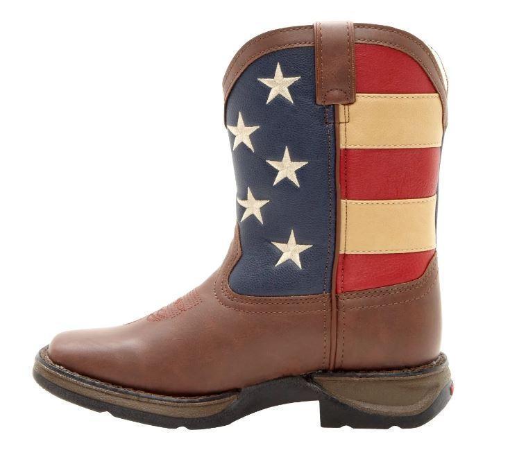 DURANGO LIL' KID'S PATRIOTIC WESTERN FLAG BOOT STYLE BT245 - Image 4