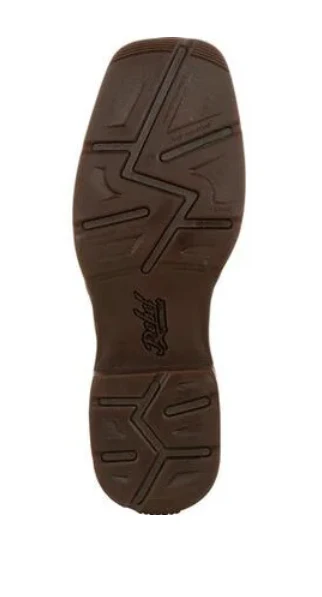 DURANGO MENS BROWN DISTRESSED FLAG EMBROIDERY WESTERN BOOT STYLE DDB0314 - Image 3