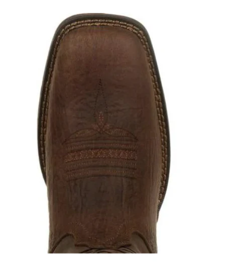 DURANGO MENS BROWN DISTRESSED FLAG EMBROIDERY WESTERN BOOT STYLE DDB0314 - Image 6
