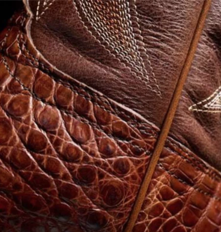 DURANGO MENS PRCA COLLECTION CAIMAN BELLY WESTERN BOOT STYLE DDB0471 - Image 5