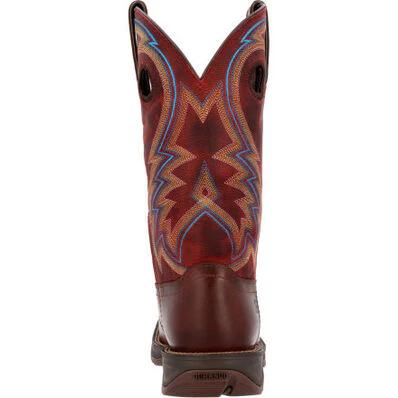 DURANGO MENS REBEL BURNISHED PECAN FIRE BRICK WESTERN BOOT STYLE DDB0391 - Image 5