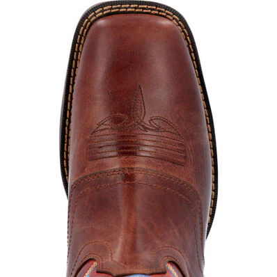 DURANGO MENS REBEL BURNISHED PECAN FIRE BRICK WESTERN BOOT STYLE DDB0391 - Image 7