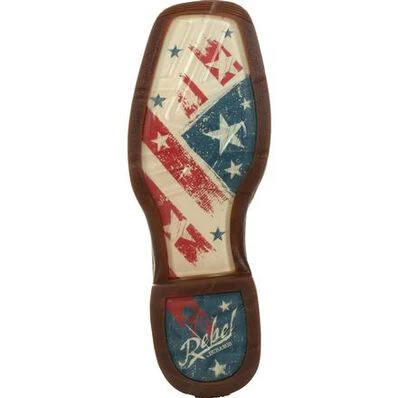 DURANGO REBEL DISTRESSED FLAG EMBROIDERY WESTERN BOOT STYLE DDB0312 - Image 2