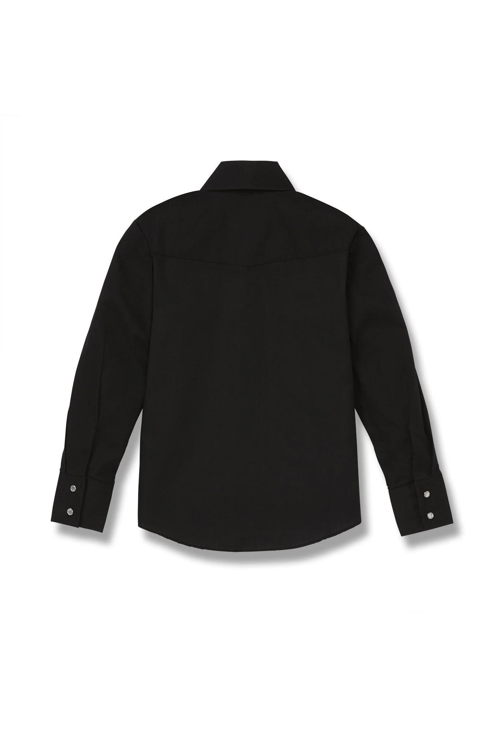 Ely Boys Long Sleeve Solid Black Western Shirt Style 15101905-89 - Image 3