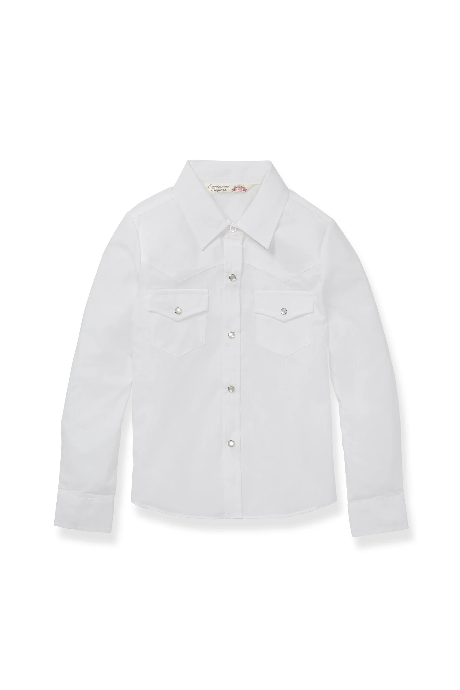 Ely Girls Long Sleeve Solid Western Shirt  Style 15521905-01 - Image 3
