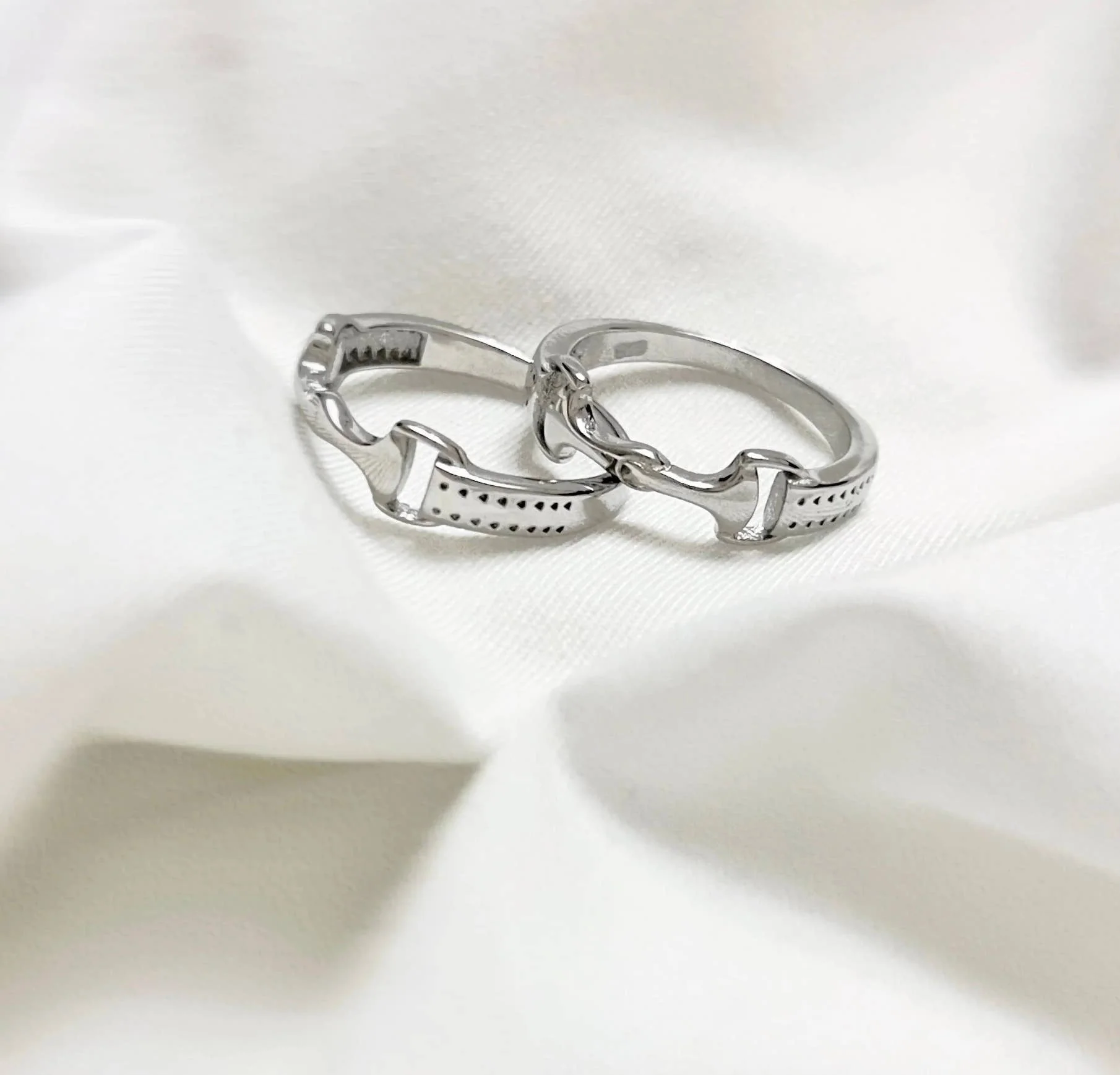 Equestrian Horse Snaffle Bit Sterling Silver Ring - Image 4