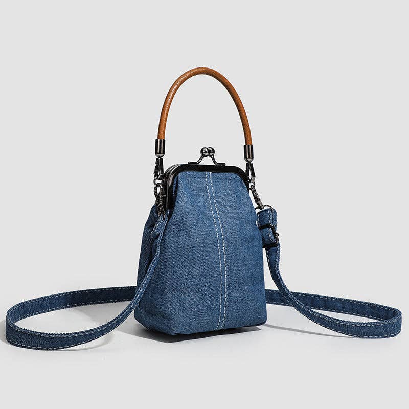 Fashion Simple Denim Handbag - Image 2