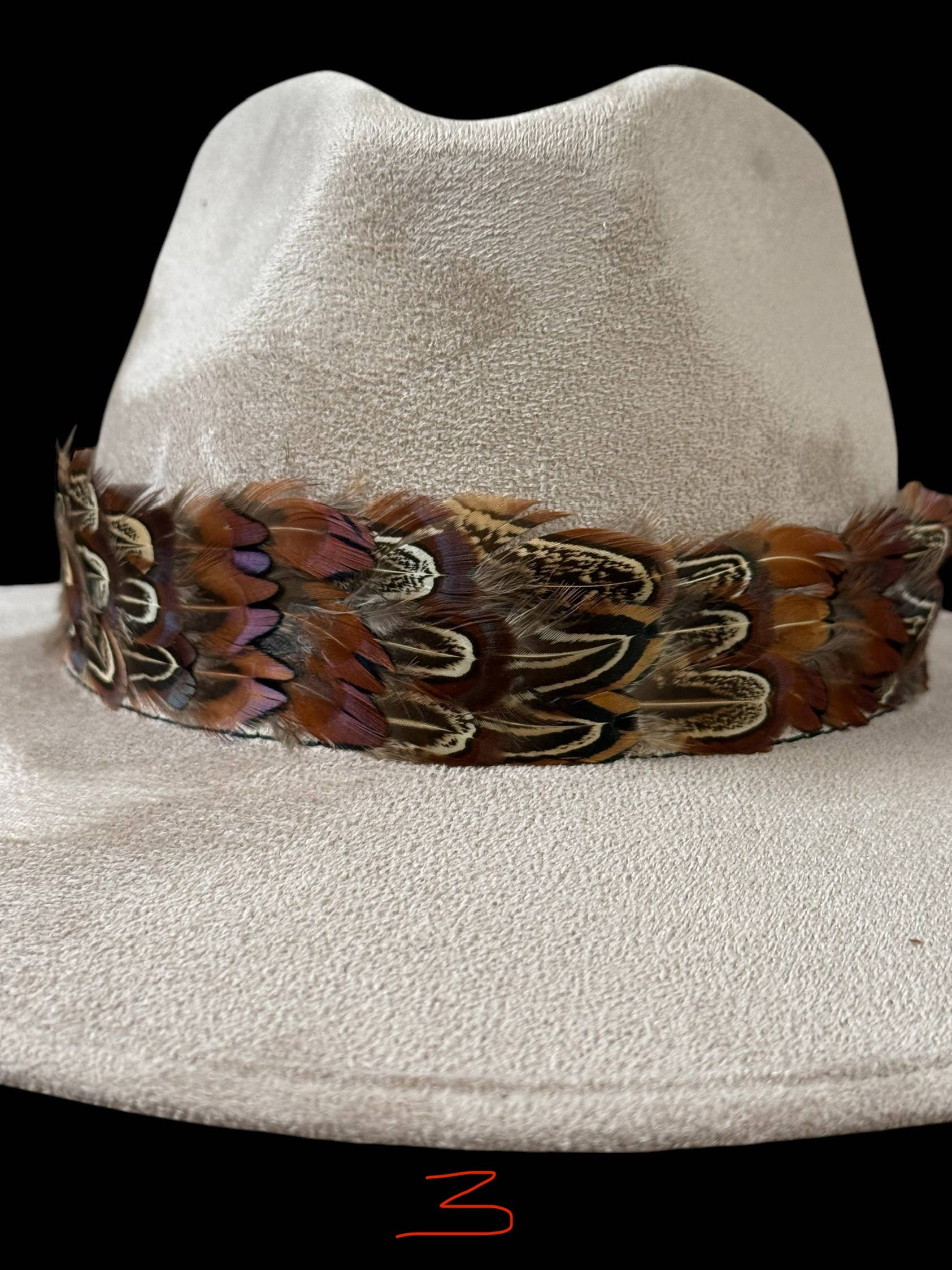 Feather hat band with strap - Image 11