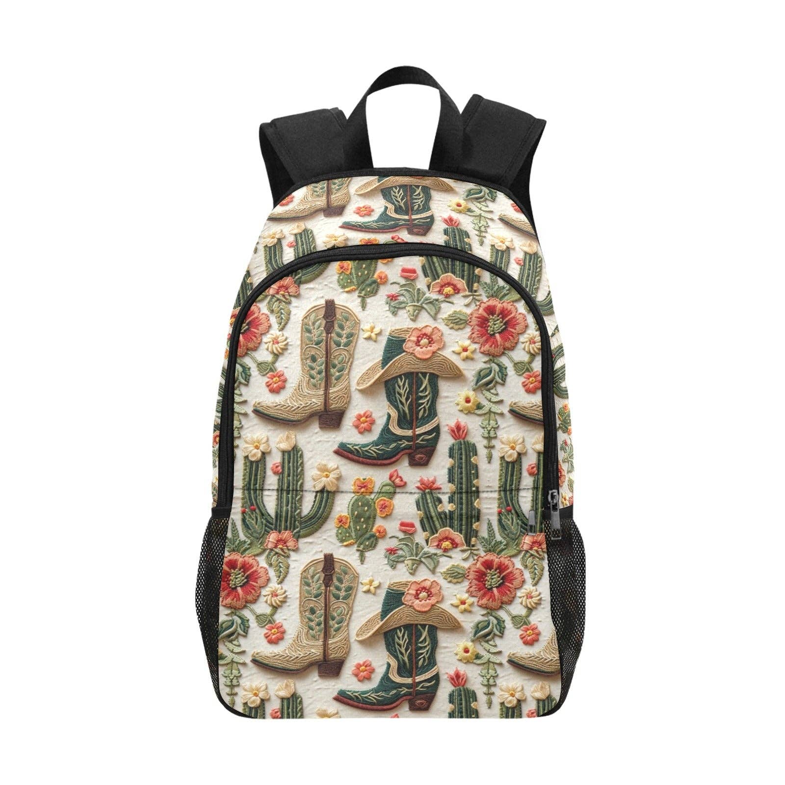 Floral Boots Cactus Backpack - Image 3