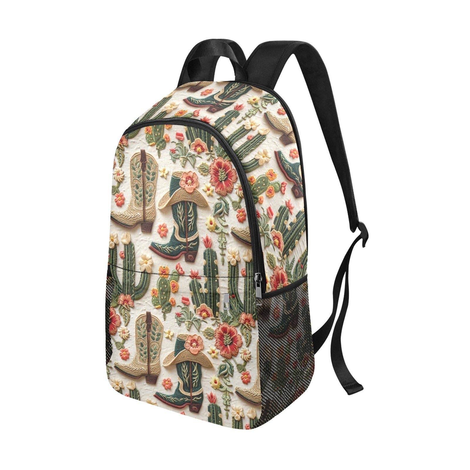 Floral Boots Cactus Backpack - Image 5