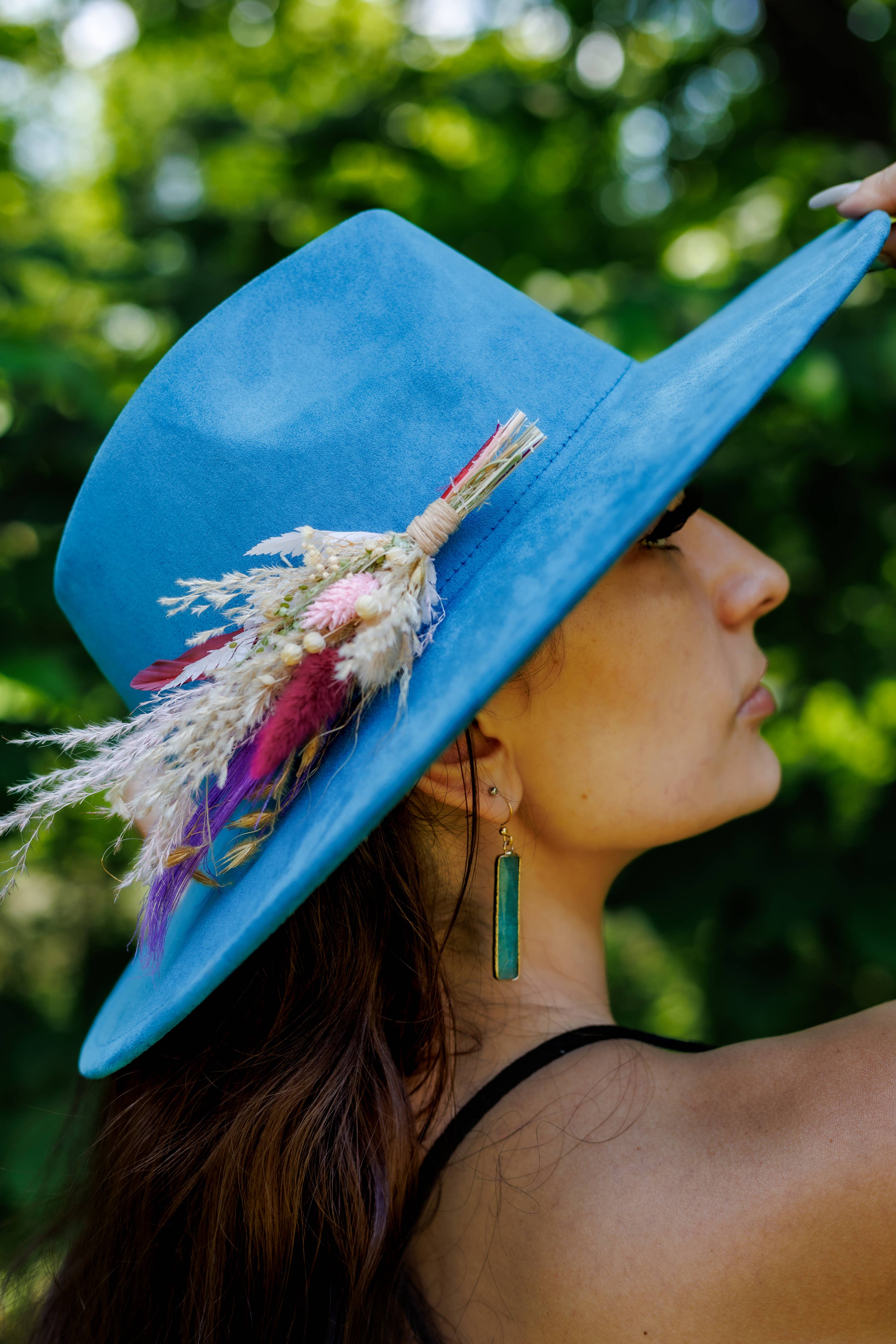 Florals and Feathers Hat pins - Bold Colors only - Image 5