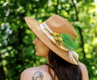 Florals and Feathers Hat pins - Bold Colors only - Image 6
