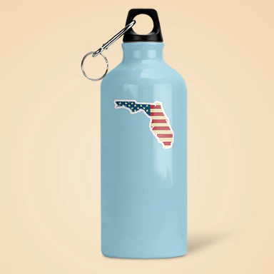 Florida American Flag Sticker Vinyl Decal - Image 3