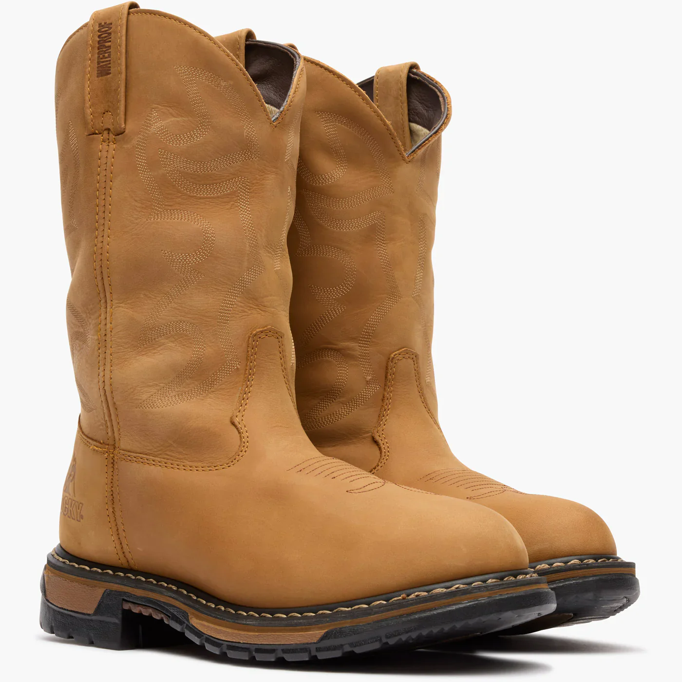 Rocky Original Ride Branson Roper Waterproof Western Boots FQ0002733 - Image 3