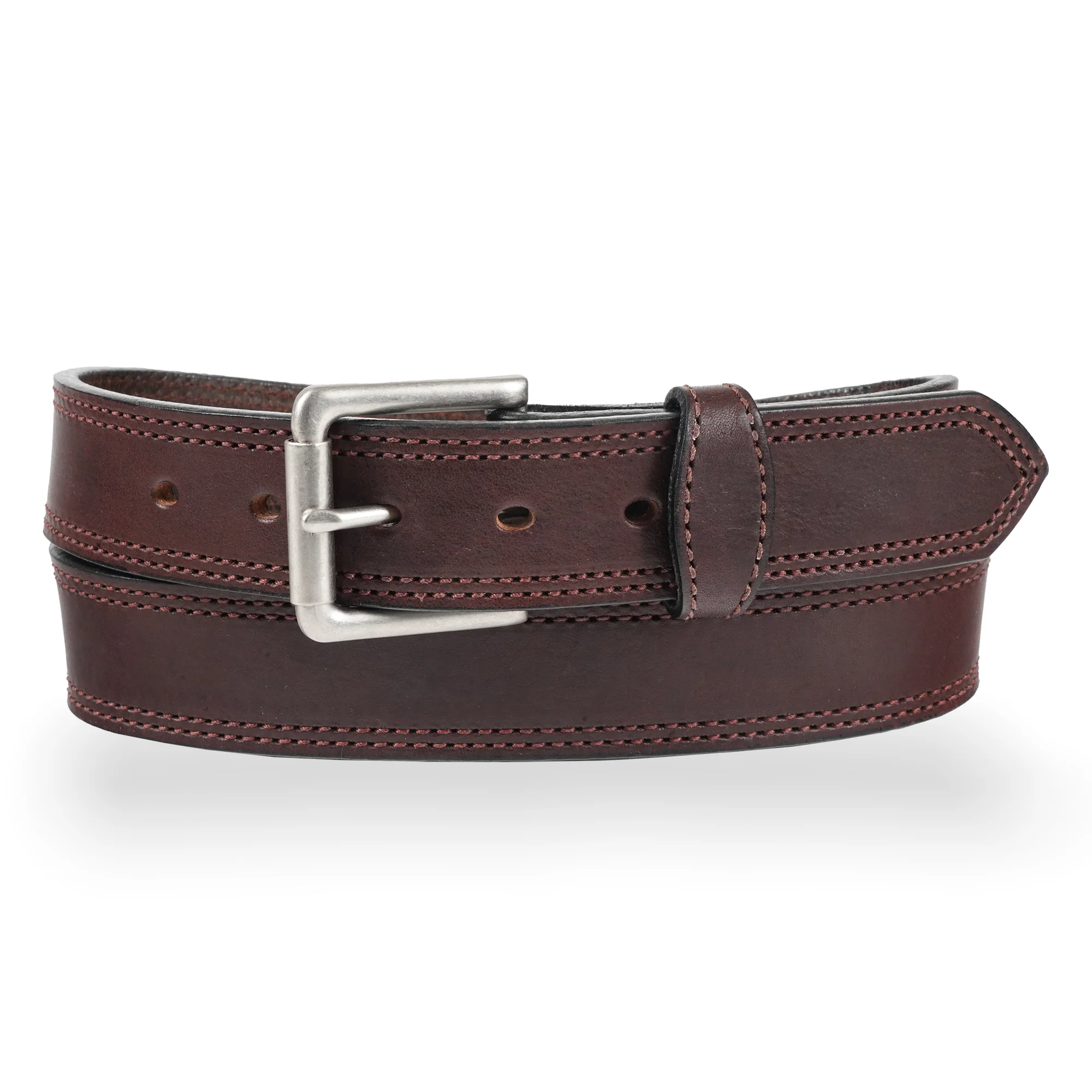 Gingerich Belts Hot Dipped Tan Double Stitched Style 8018-36