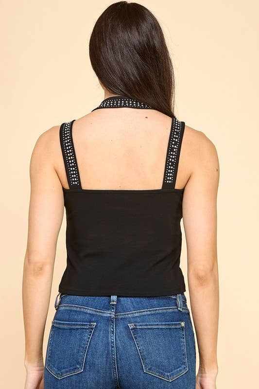 GJS03 ALL OVER STUDDED TANK TOP - Image 9
