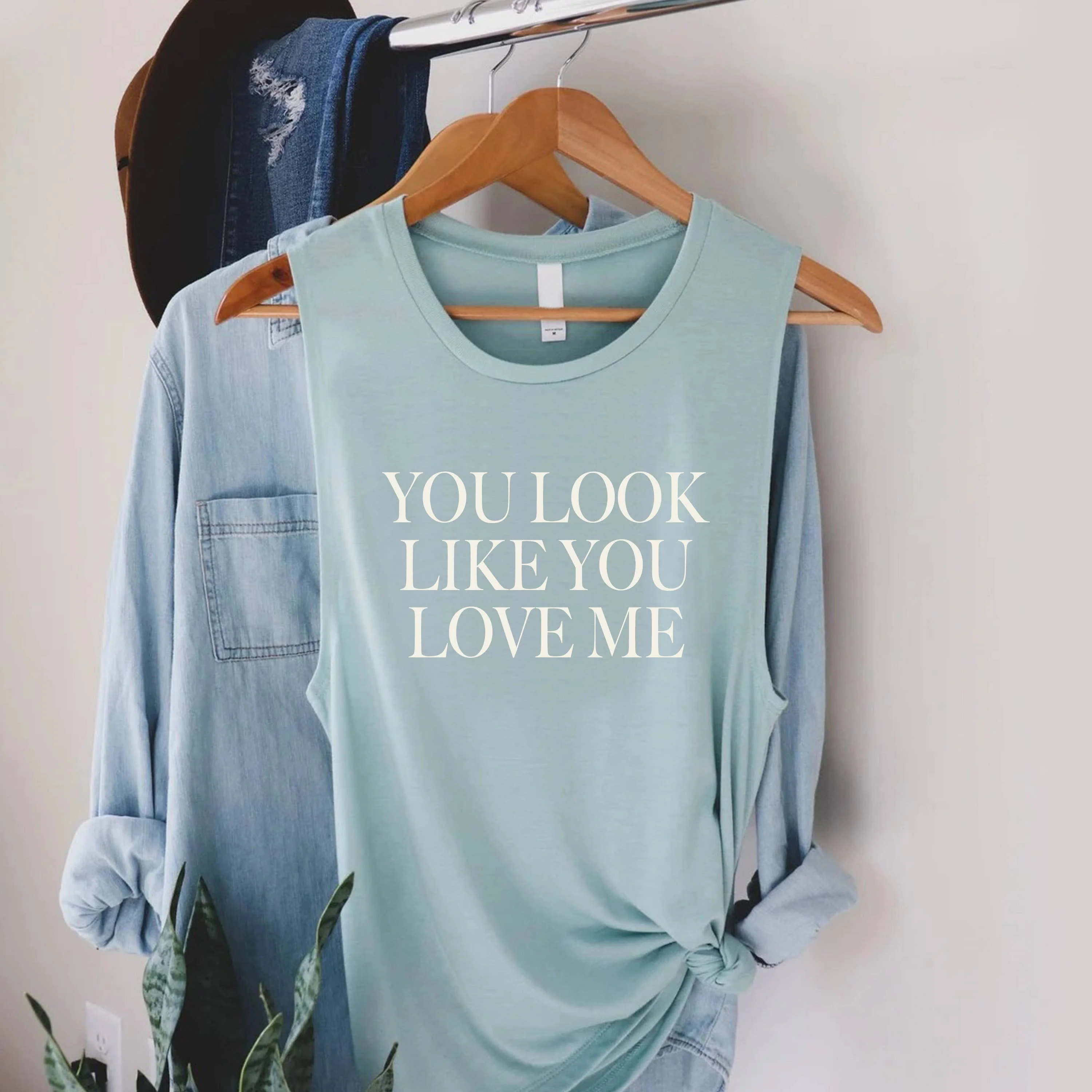 Graphic tank top - You look like you love me - Image 3