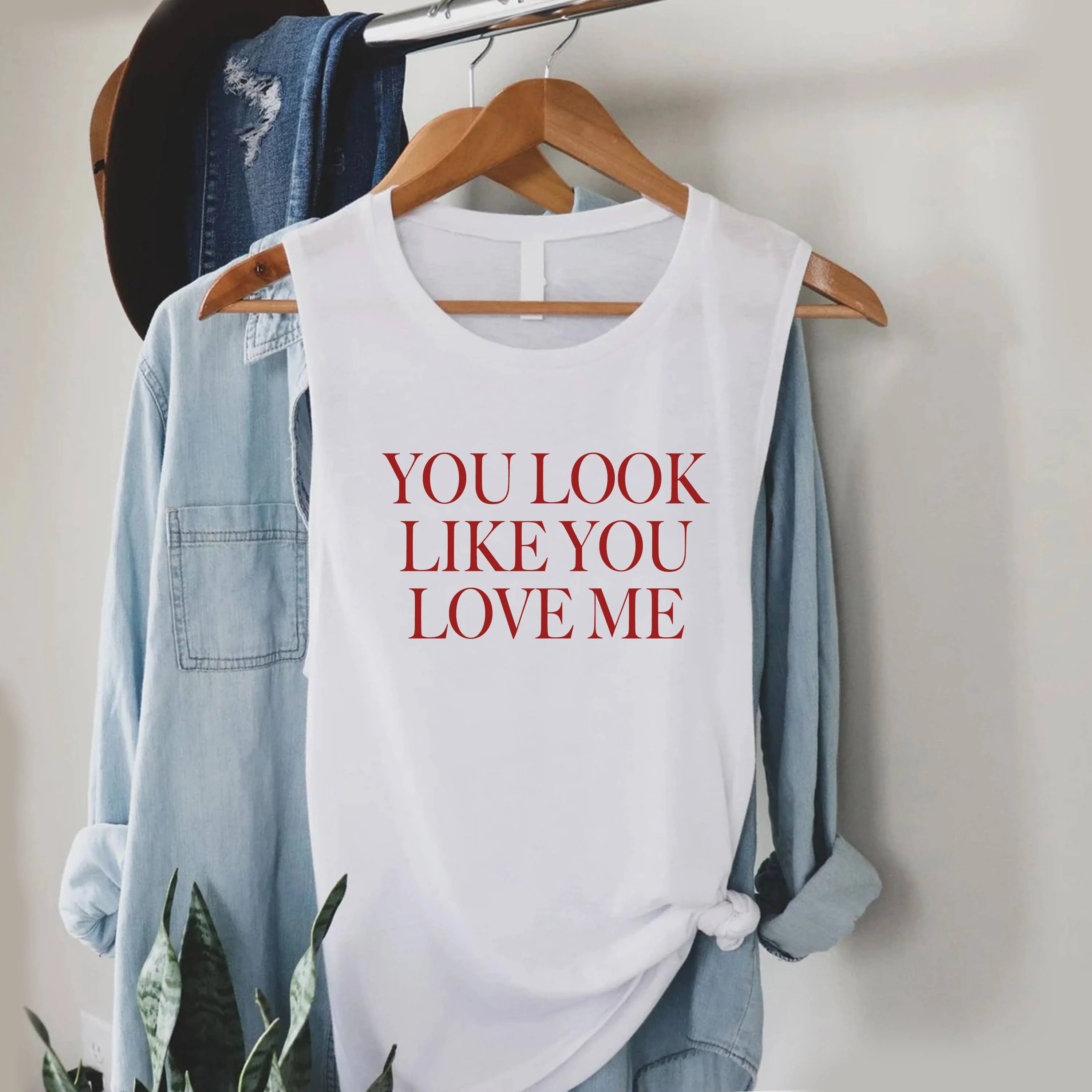 Graphic tank top - You look like you love me - Image 5