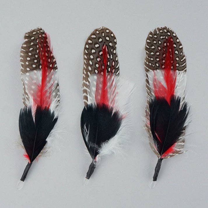 Guinea Rooster Turkey Feather Hat Trims - Image 2