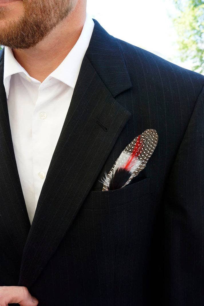 Guinea Rooster Turkey Feather Hat Trims - Image 3