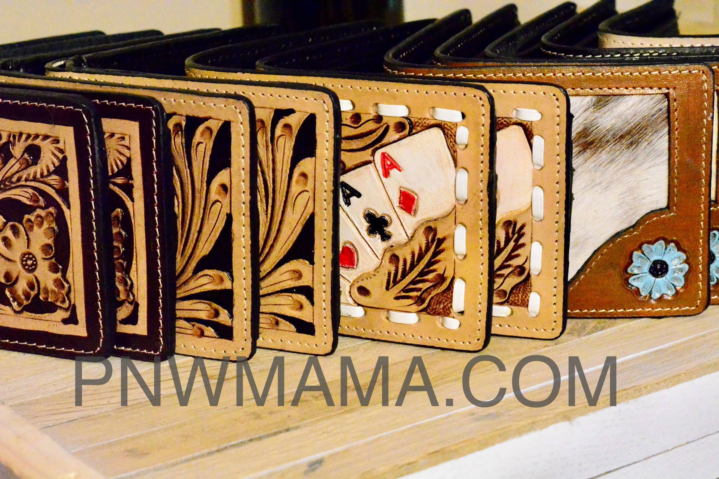 Handcrafted Cowhide & Tooled Leather Wallets