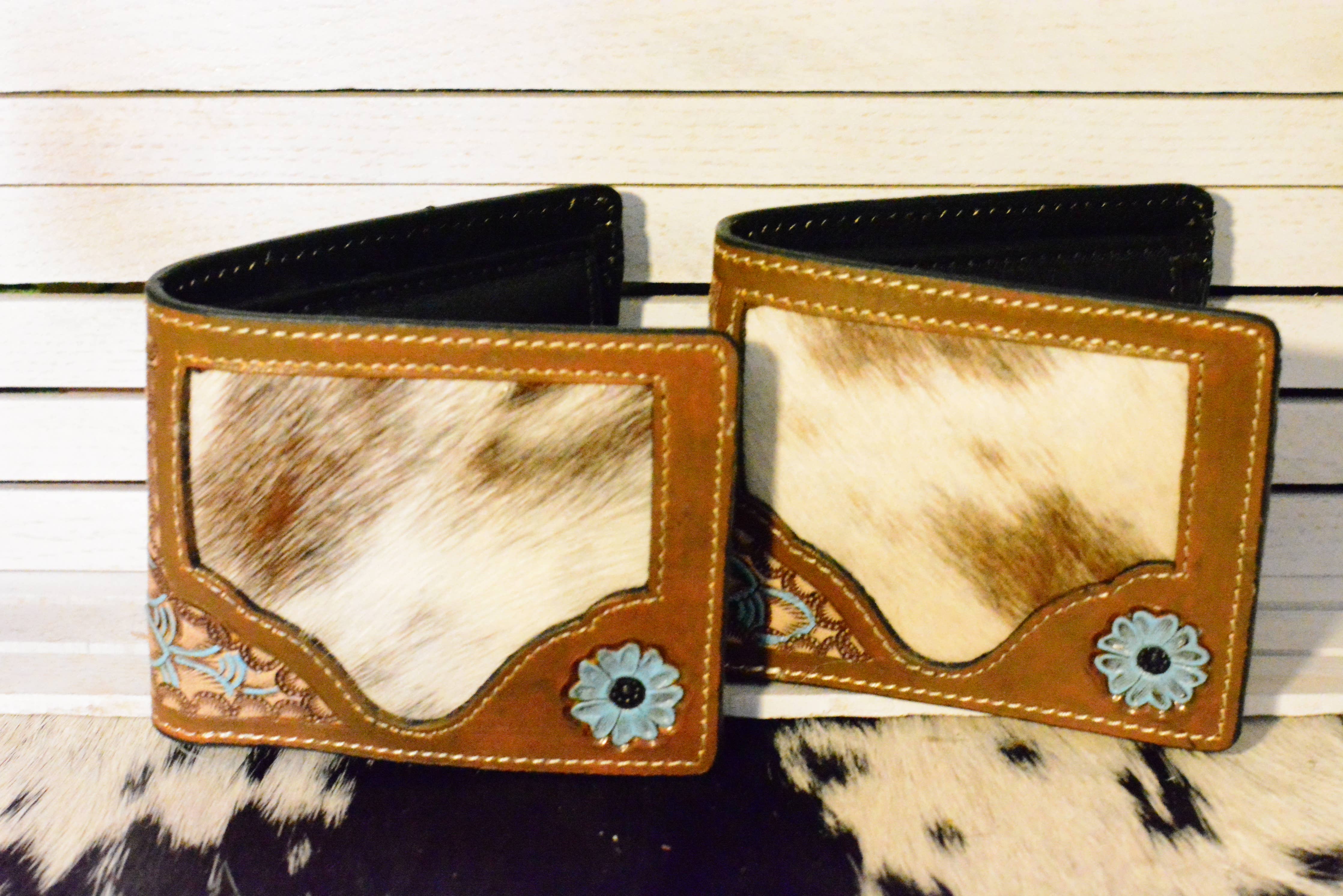 Handcrafted Cowhide & Tooled Leather Wallets - Image 2