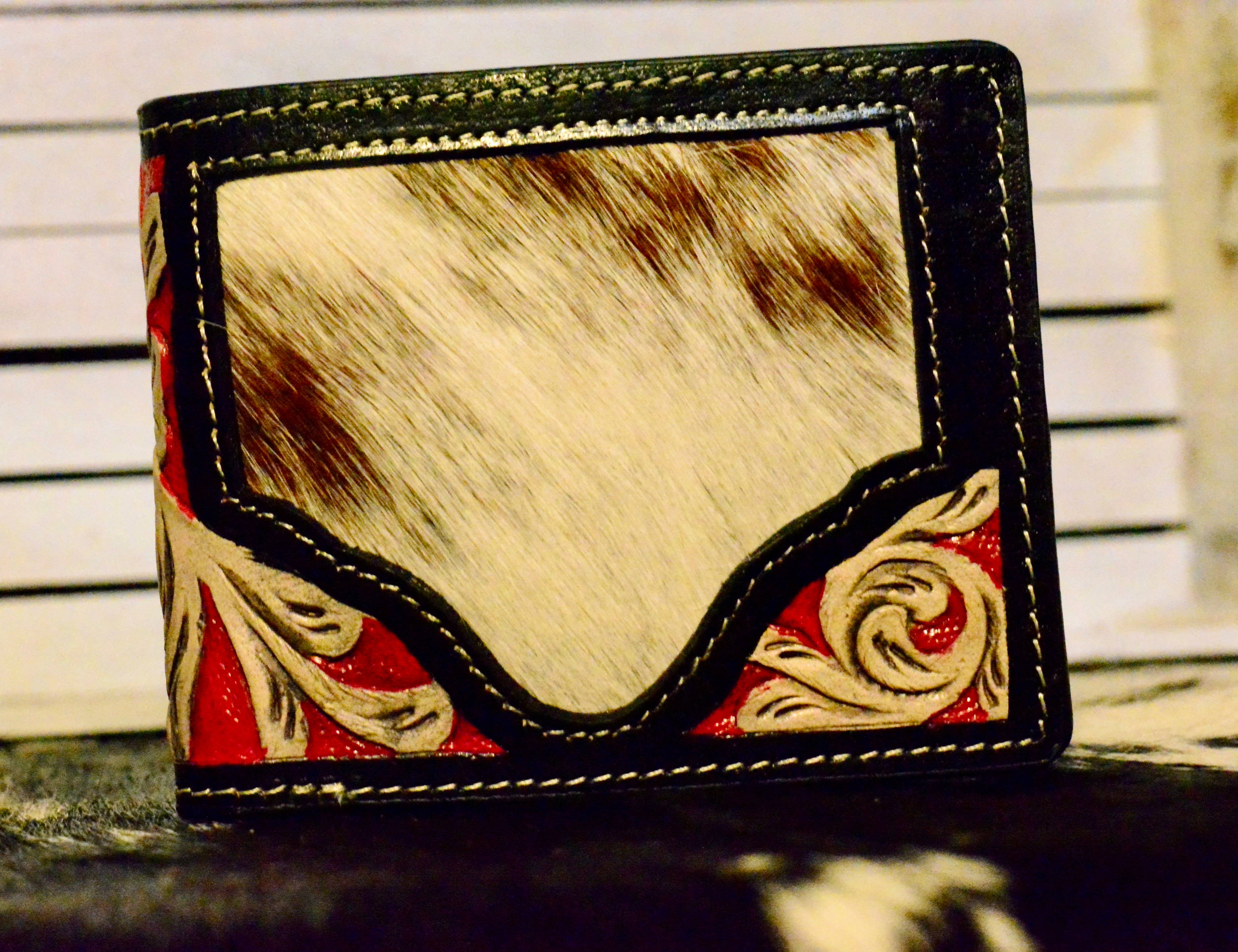 Handcrafted Cowhide & Tooled Leather Wallets - Image 8