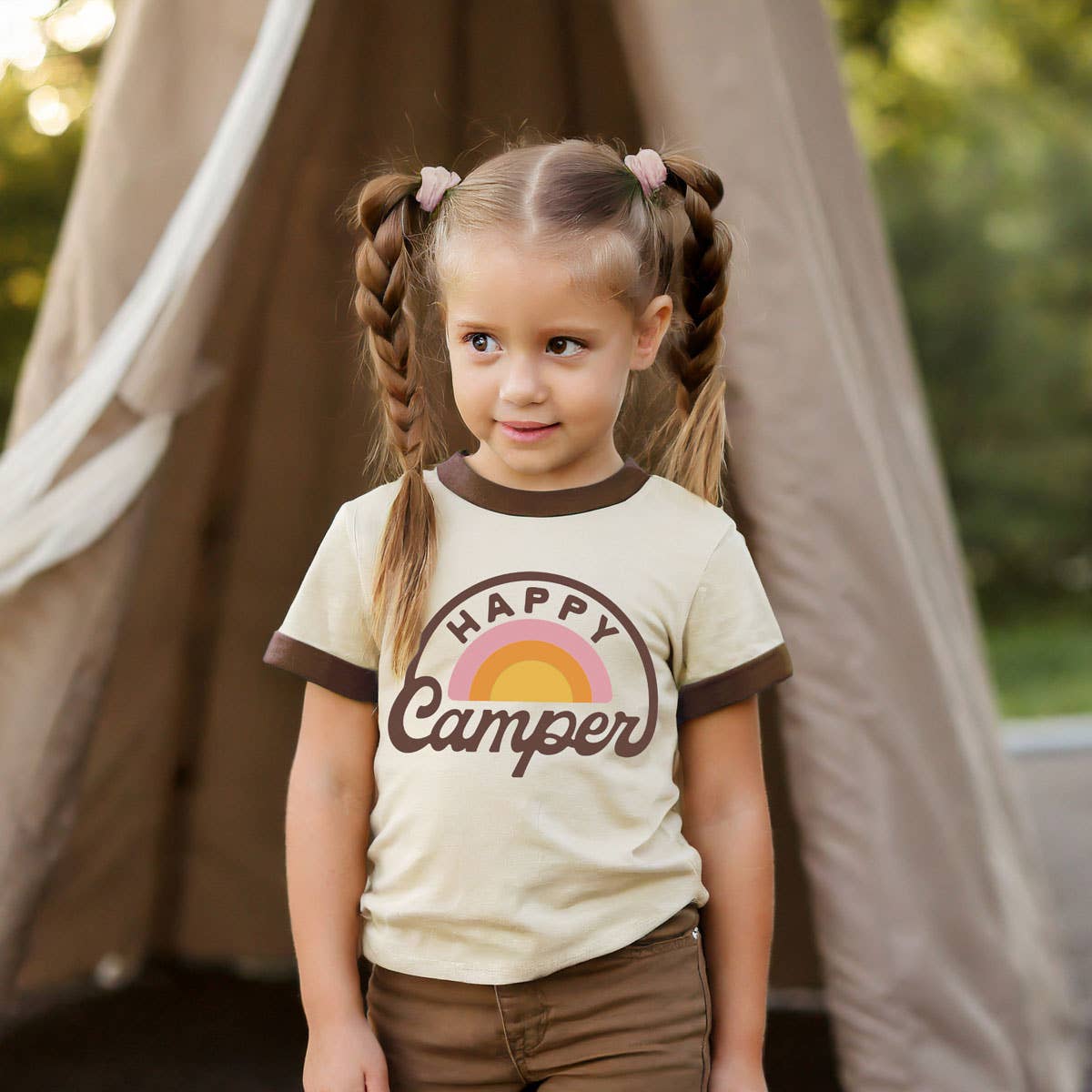 Happy Camper Vintage Ringer (Youth) - Image 2