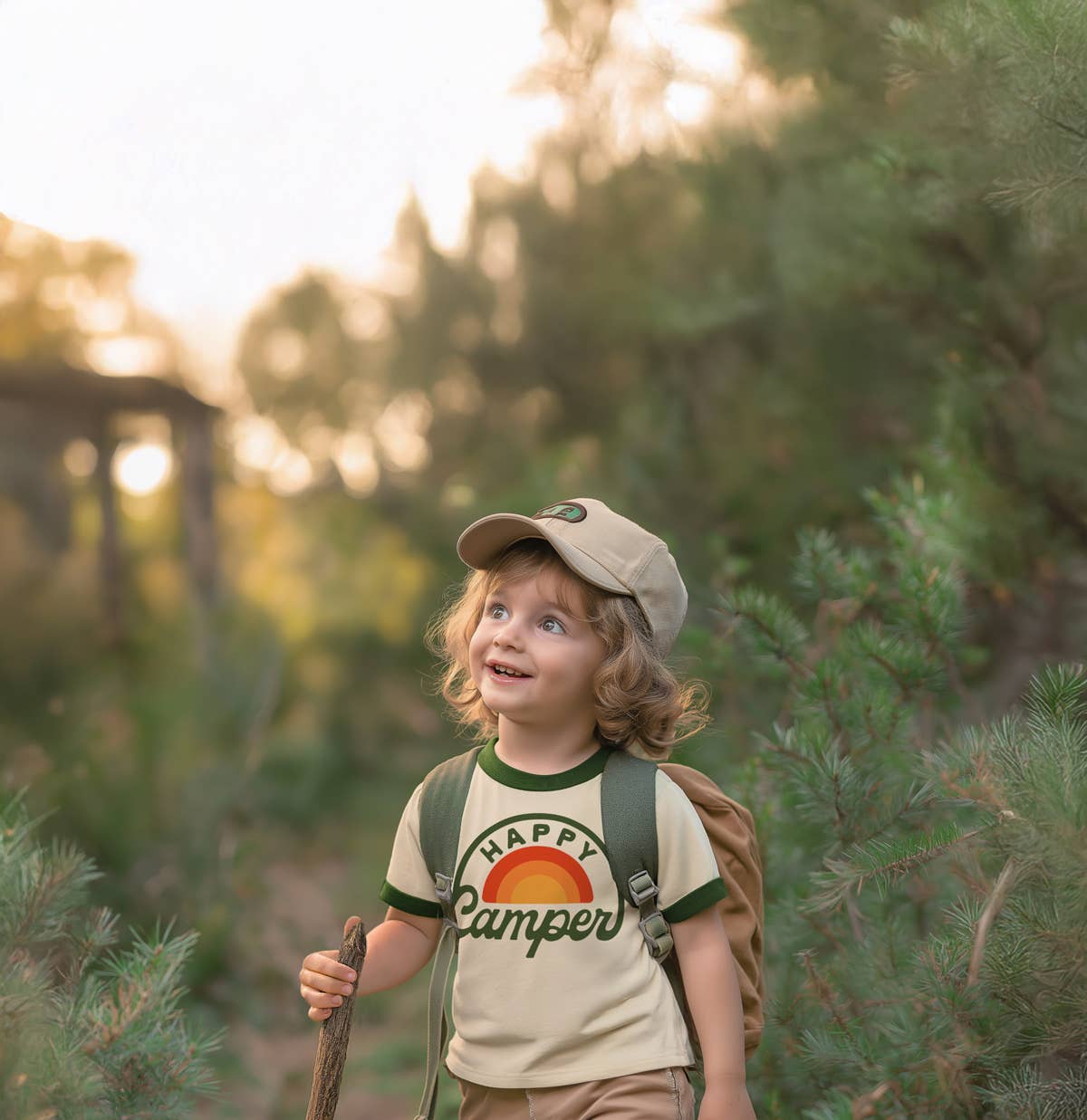 Happy Camper Vintage Ringer (Youth) - Image 4