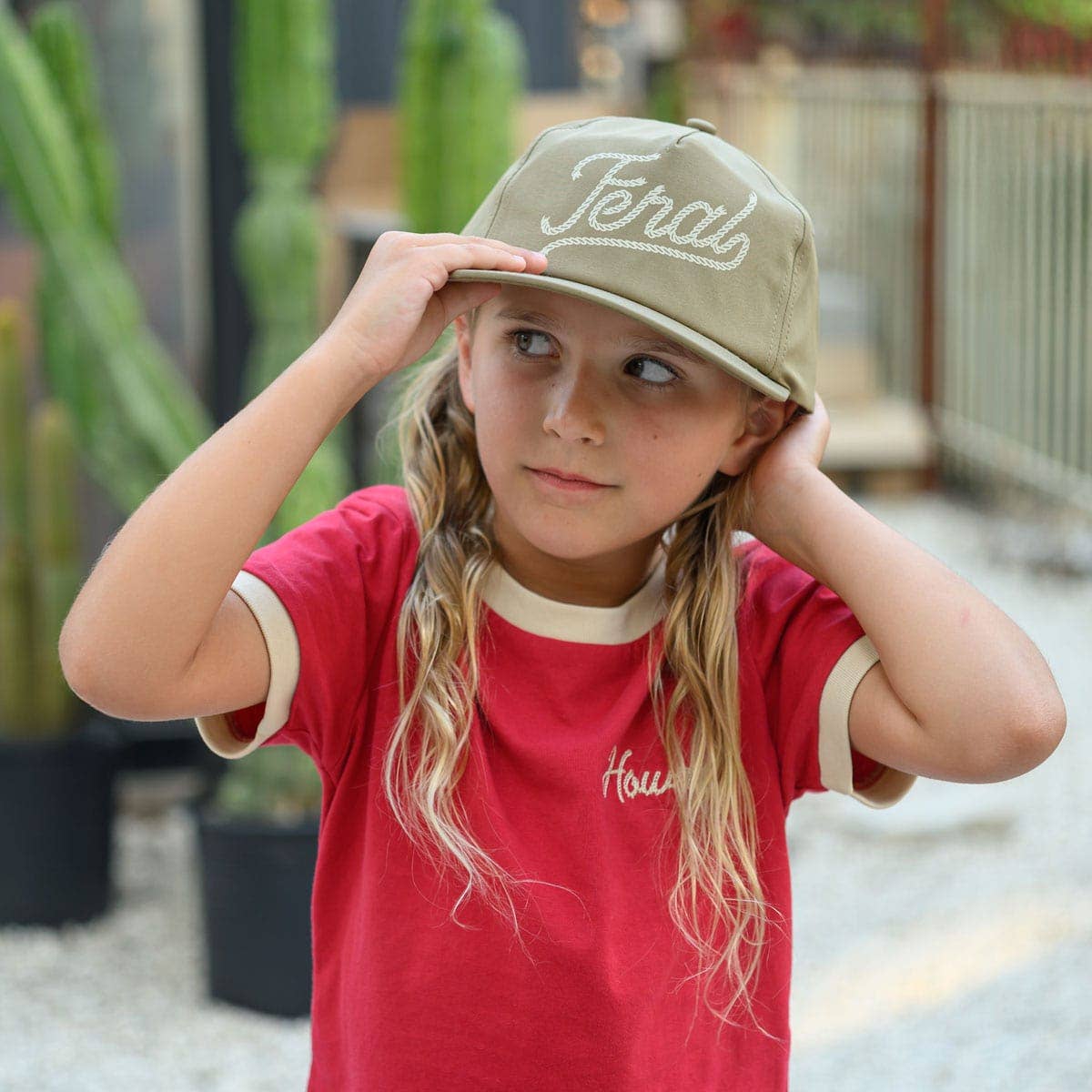 Howdy Vintage Ringer | Red (Youth) - Image 5