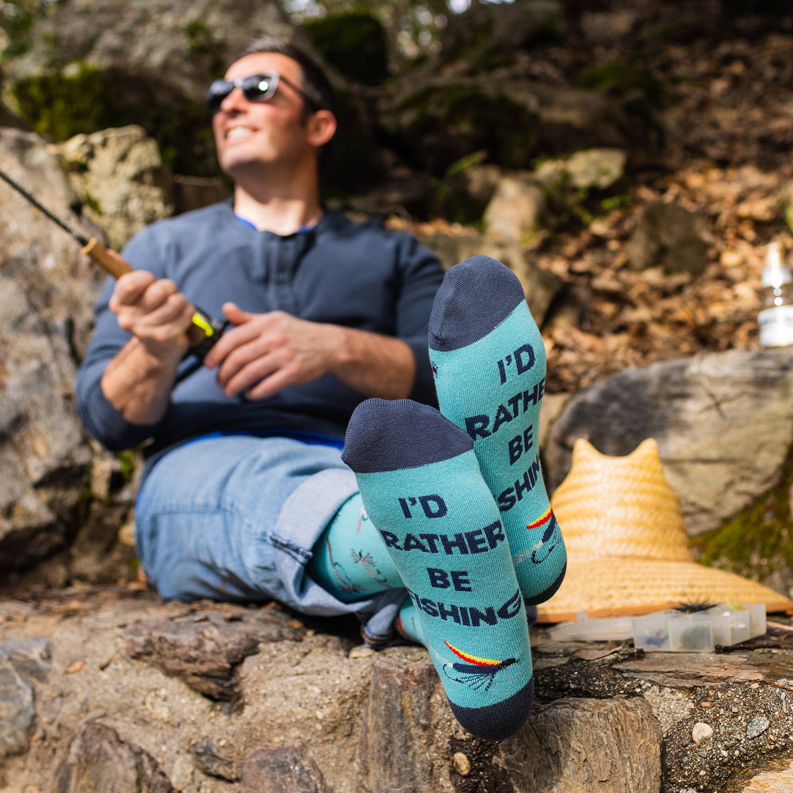 I'd Rather Be Fly Fishing Socks - Image 9