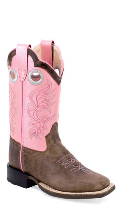 Jama Girls Cowgirl Square Toe Boots Style BSC1991