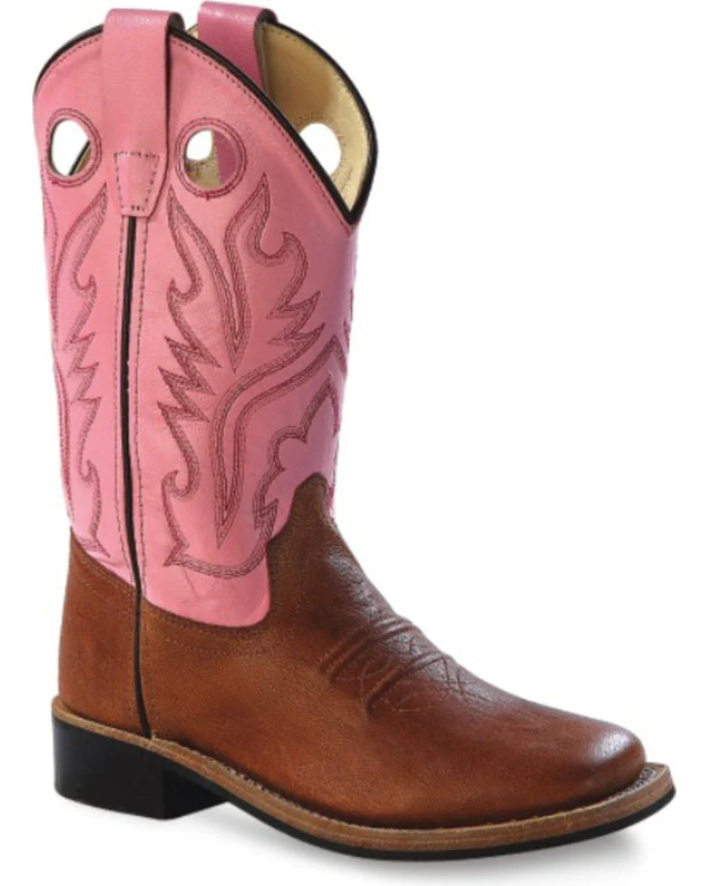 Jama Girls Pink Canyon Cowgirl Boots Style BSY1839 - Image 2