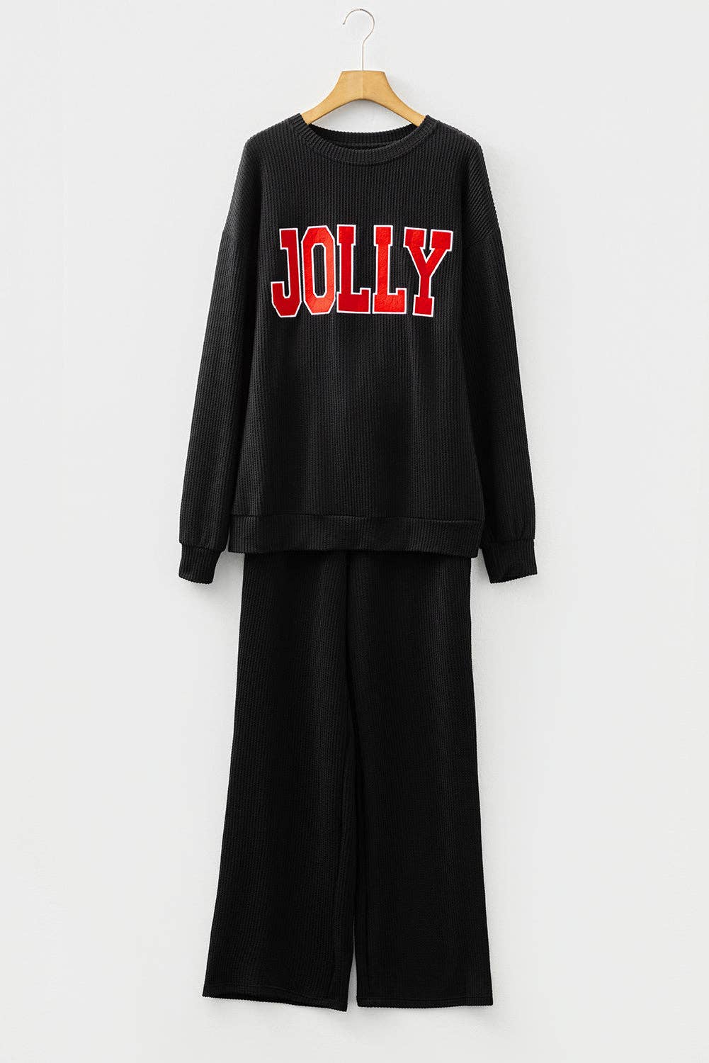 JOLLY Ribbed Knit Long Sleeve Top and Pants Set - Image 26