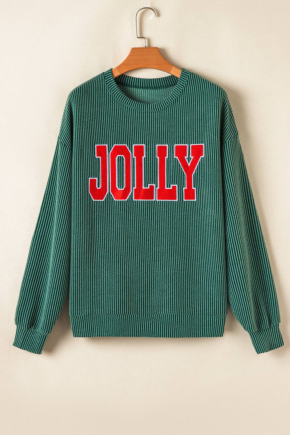 JOLLY Ribbed Knit Long Sleeve Top and Pants Set - Image 6