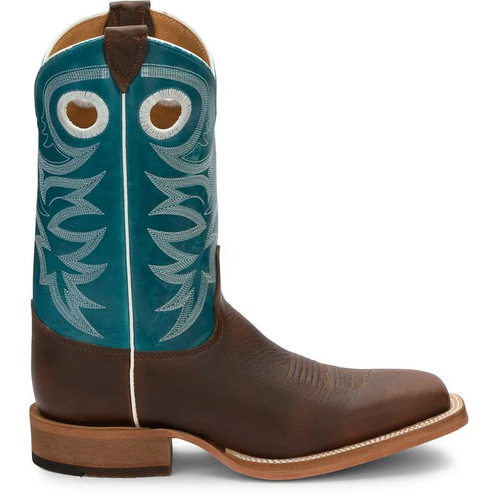 Justin Bent Rail Mens Caddo Square Toe Western Boots Style BR742 - Image 5