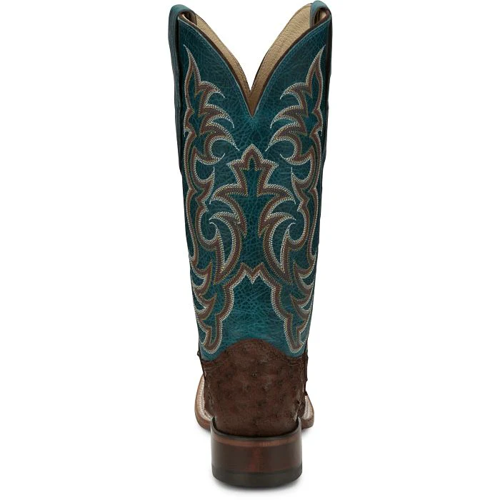 JUSTIN LADIES COWGAL OSTRICH WESTERN BOOTS STYLE AQ8651 - Image 5