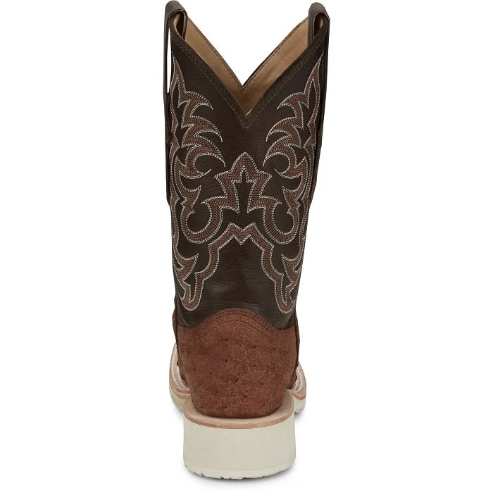 JUSTIN LADIES DAKOTA OSTRICH WESTERN BOOTS STYLE AQ8631 - Image 5