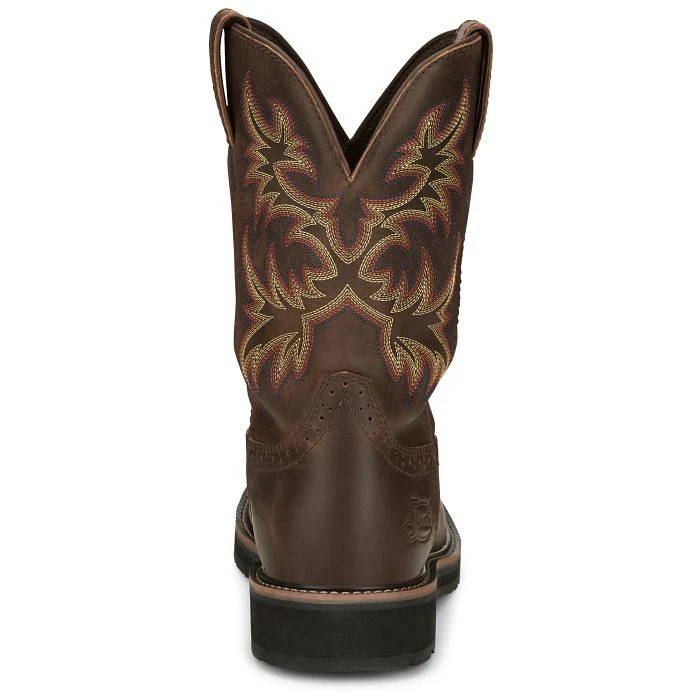 Justin Mens Driller Western Work Boots Style SE4689 - Image 5