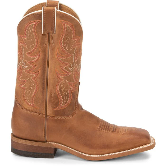 Justin Mens Bent Rail Square Toe Western Boots Style BR735 - Image 3