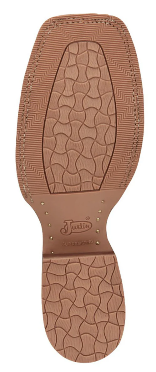 JUSTIN MENS BOWLINE BROAD SQUARE TOE WESTERN BOOTS STYLE SE7523 - Image 3