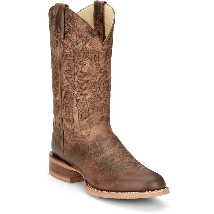 JUSTIN MENS CLANTON ROUND TOE WESTERN BOOTS STYLE CJ2045 - Image 8