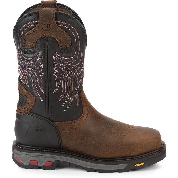 Justin Mens Tanker Steel Toe Western Work Boots Style WK2104 - Image 3