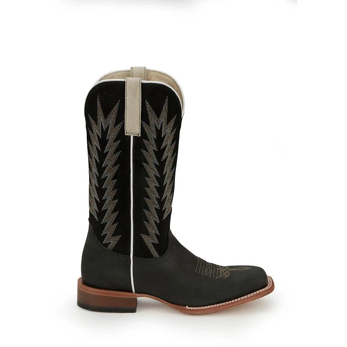 JUSTIN MENS HOMBRE BLACK WESTERN BOOTS STYLE JP2506 - Image 3